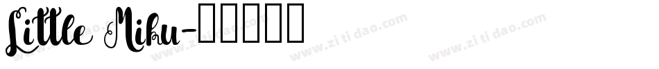 Little Miku字体转换